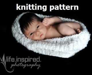 Easy Photo Prop Baby Cocoon Knitting Pattern #101
