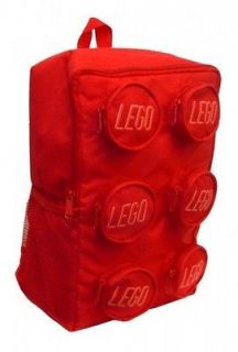 Lego Brick Shaped Red School Bag Rucksack Backpack Brand New Gift