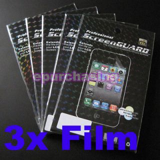 3x Clear LCD Guard Shield Screen Protector Film FOR Samsung GT S5380 