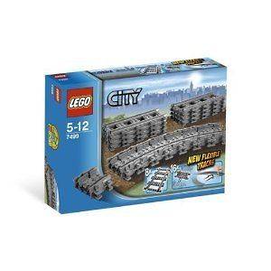 Lego City 7499 Straight & Flexible Tracks 24 PCS