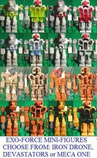 New LEGO Exo Force Mini Figures   Choose from IRON DRONE, DEVASTATOR 