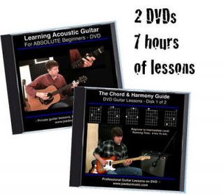 Learn to Play Guitar DVD Video / Lessons Beginners & Up 2 DVD Set 