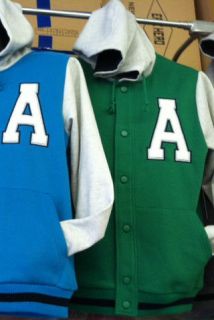   Jackets, Lettermens Jackets. Premium quality.bright Med green. Letter