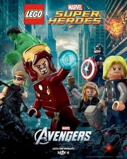 LEGO AVENGERS Super Heroes team group MARVEL Movie Poster
