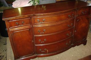 ESTATE SALE 62 W x 37 X 19 WOOD Chester Drawers COLONIAL Dovetail 