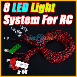 4V 6V 8 LED LED Flashing Light bulb System For RC Helicopter Plane 