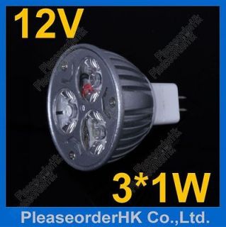 MR16 Socket 3 LED Downlight Lamp Light Bulb Warm White 12V 3W for Art 