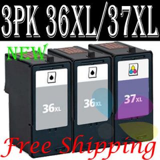   of 3 Lexmark # 36 XL 37 XL High Yield Ink Cartridge set for Z2420