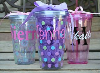 Personalized Tumbler with Straw  Gifts, Teacher, Team, Wedding, Party 
