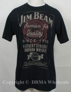   JIM BEAM Whiskey 200 Years Label Slim Fit T Shirt S M L XL 2XL NEW