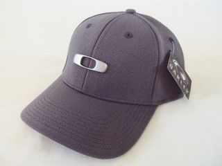 NEW OAKLEY METAL GAS CAN STRETCH FIT CAPS HATS ASSORTED COLORS/SIZES S 