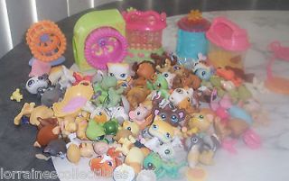 HUGE LOT OF 5O MY LITTLEST PET SHOP PETS  AND MORE