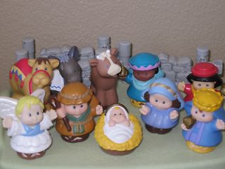 FISHER PRICE LITTLE PEOPLE NATIVITY CHRISTMAS FIGURES PEOPLE ONLY SET