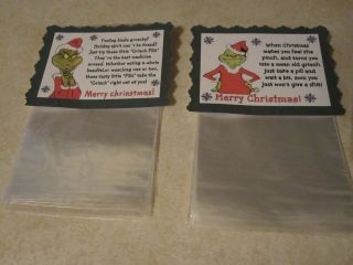 Grinch Pills/Grinch Pills For Grown Ups Kits Makes 10 Fun Gifts (You 