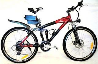 Electric Bike NEW eBike DUAL SUSPENSION SoftTail Pedal Assist 6 Speed 