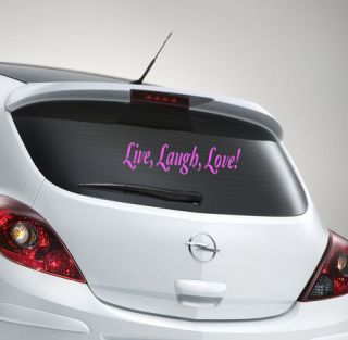live laugh love car stickers