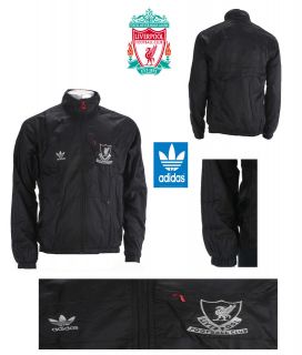 Adidas Originals Liverpool Windbreaker Black LFC Football NEW Jacket