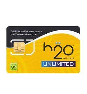 H2O WIRELESS MICRO SIM CARD IPHONE 4 4S GSM MICRO SIM CARD