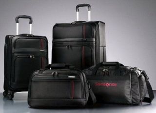   Piece Black Spinner Wheel Luggage Set 27 Suitcase Duffel Bag