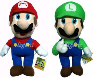   Super Mario Brothers Bros Mario and Luigi 12 Stuffed Toy Plush Doll