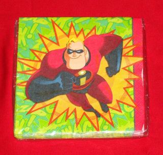NEW THE INCREDIBLES LUNCH NAPKINS PARTY SUPPLIES
