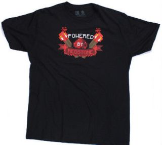WOW MINECRAFT PC game Tshirt   Powered by Redstone