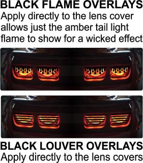   2010   2012 TAIL LIGHT FLAMES and LOUVER OVERLAYS *** HOT n NEW