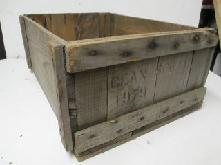 Vintage Wooden Cranberry Box Crate Ocean Spray 1979 MA Cape Cod bog