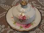 VTG ROYAL ALBERT SHABBY~CHIC PINK ROSES DOME COVERED AMERICAN BEAUY 