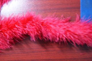 12 feet long marabou feathers Crimson