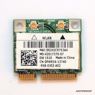 DELL Wireless DW1510 802.11n Mini Card Airport MAC OS