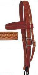 Billy Cook Running W Design 1 Headstall w/leather ties