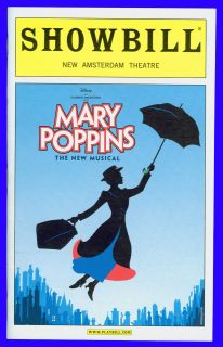 Playbill + Mary Poppins + Opening Night + Gavin Lee , Ashley Brown 