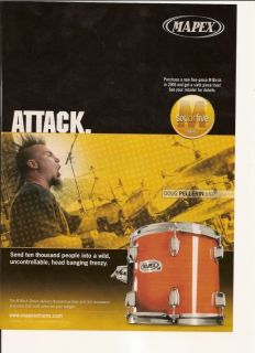 Mapex M Birch Drums Doug Pellerin of OTEP Picture AD