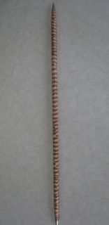 SHORT BO STAFF, OR JO, CUSTOM CARVED WITH SPIKED STEEL TIPS