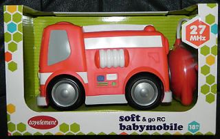   ToyElement Soft & Go RC BabyMobile Fire Truck 27 MHz 18 months & up