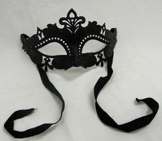 Fancy Gothic Black Venetian Party Mask   BARGAIN