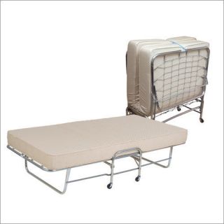 Mantua 48 Inch Zinc Plated Steel Roll A Way Bed with Mattress