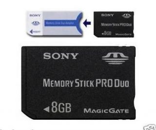 8GB 8G MS Memory Stick Pro Duo Card For Sony Camera PSP