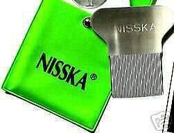 NISSKA Comb Lice Nit Stainless Steel Rid Headlice Long metal teeth 