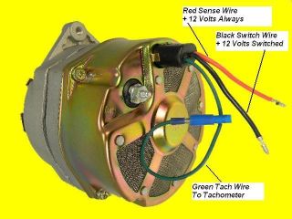 NEW Delco Marine 10SI Alternator Mercruiser 3 Wire with Tachometer 110 