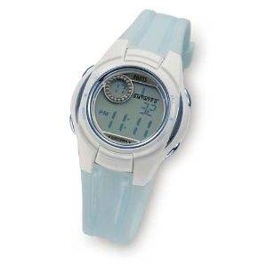 ROOTS WOMENS SPORTS WATCH CABANA DIGITAL ALARM CHRONOGRAPH TIME ZONES 