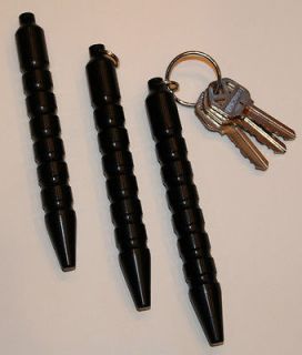 Black Anodized Aluminum Kubaton Keychain key chain MADE IN USA kubatan
