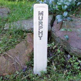 Small Ceramic Pet Memorial Headstone Grave Burial Marker Tombstone