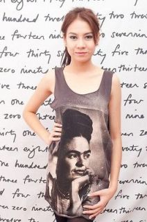 Frida Kahlo Mexican Painter Artist WOMEN T SHIRT DRESS Tank TOP Size S 