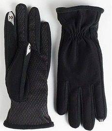Isotoner A712M1 Smart Touch Mens Black Touchscreen Winter Gloves