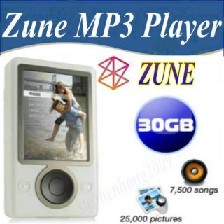 Microsoft Zune 30 GB Digital Media Player  MP4 (White color)