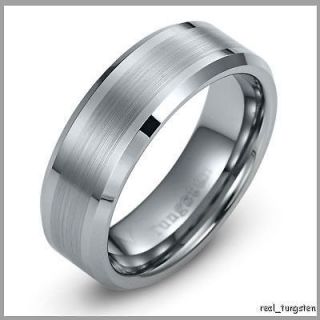 Mens Jewelry Tungsten Carbide Ring Wedding Band 8   12