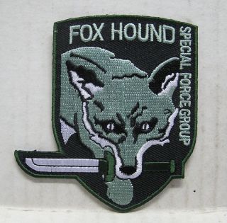 Metal Gear FOX HOUND Special Forces Green Logo 3.5 Embroidered Patch 