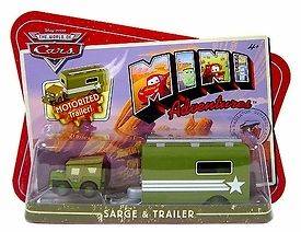   Disney Cars Mini Adventures Sarge 4X4 & Motorized Trailer Toy Truck